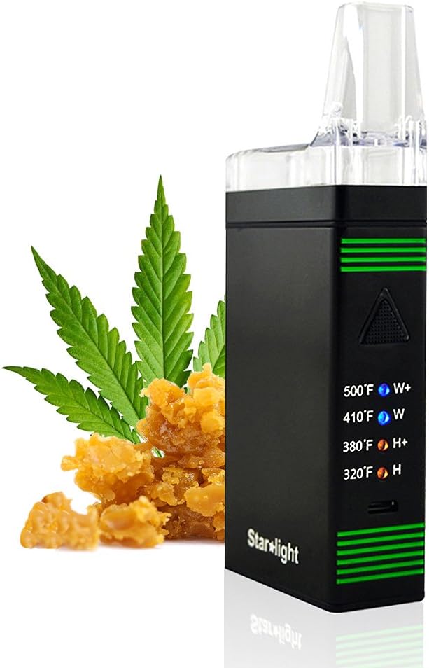 ATMAN® Starlight Vaporizer for Dry Herb/Herbal and Wax, 2800mAh Battery Portable Handheld Vaporizer/Chamber Oven, 4 Temperature Settings and 2 in 1 Usage, No Nicotine