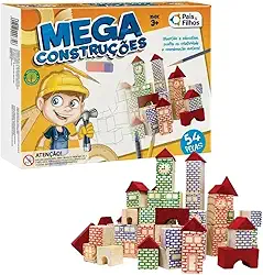 Pais & Filhos - Brinquedo Mega Construção, 45 Peças