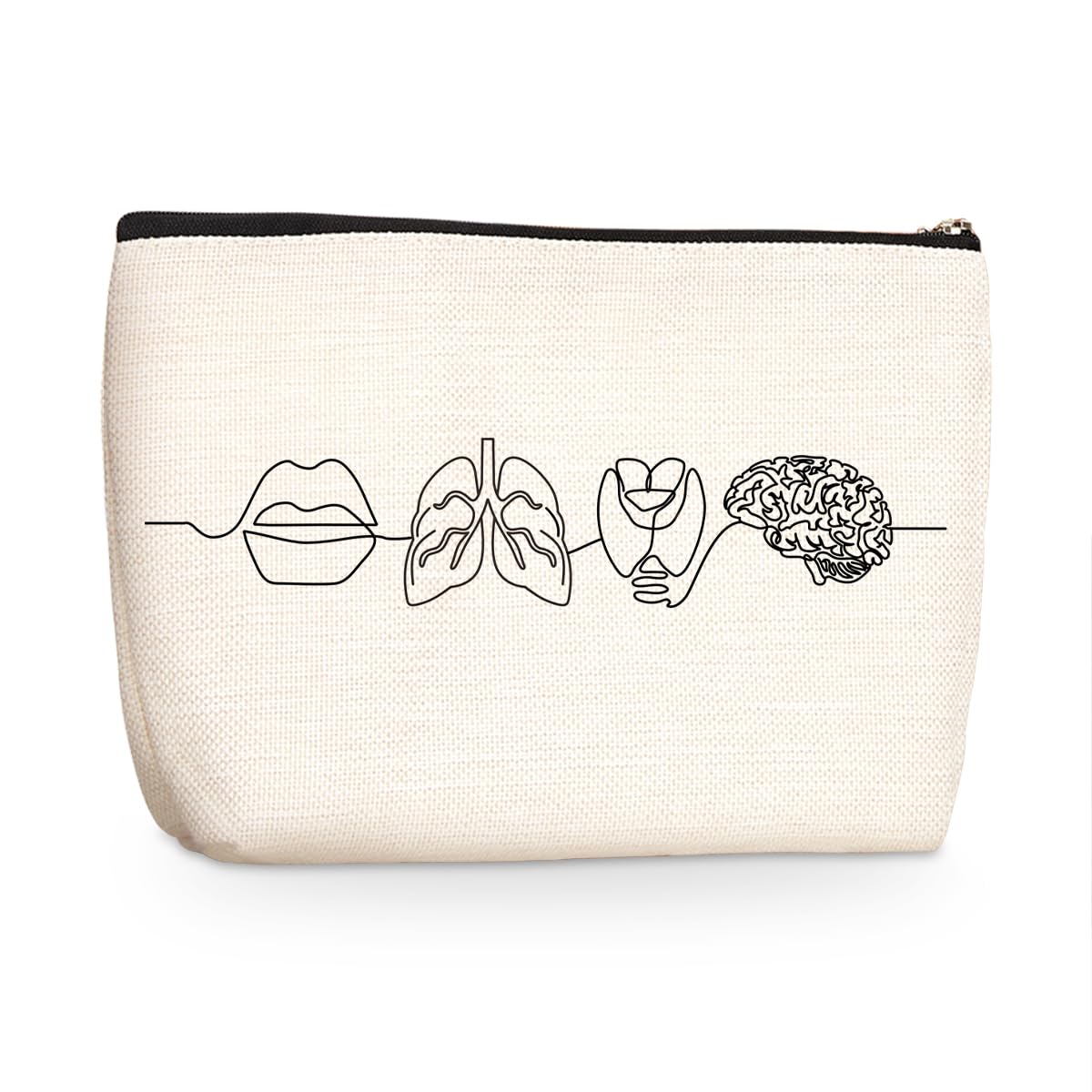 Wenboco Speech Therapy Gifts Speech Therapist Gift Makeup Bag SLP Gifts for Speech Language Pathologist Appreciation Gifts for Women Friend Her Bestie