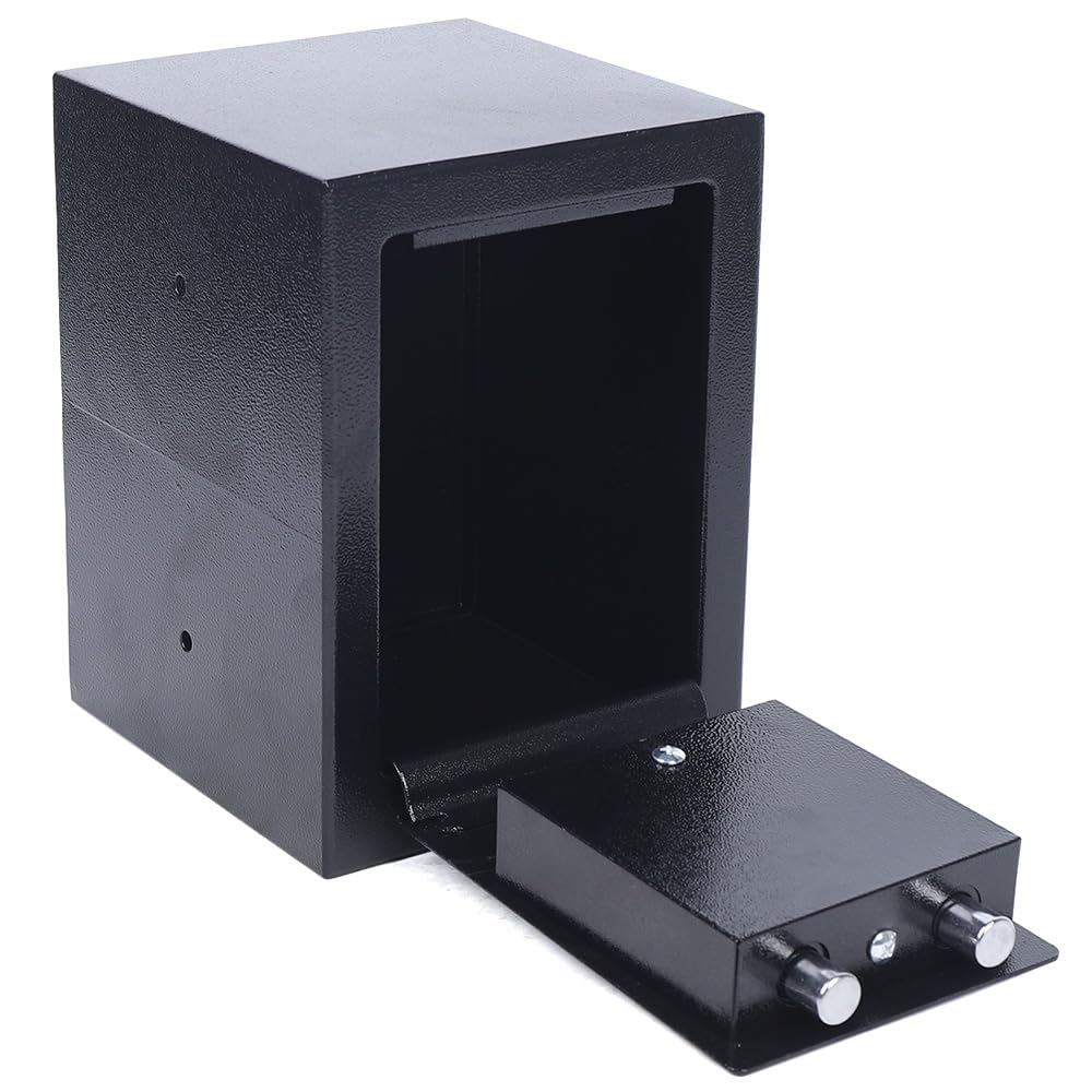 Caja fuerte para el hogar, caja fuerte de muebles, caja fuerte ignífuga, caja fuerte para llaves, acero al carbono, caja fuerte de pared, Trezor, 4,6 l, 23 x 17 x 17 cm
