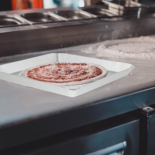 Miniatura 6 de YARDWE Utensilios para hornear pizza, bandeja de aluminio perforada de 12 pulgadas, bandeja para pizza con agujeros, utensilios para hornear hornear