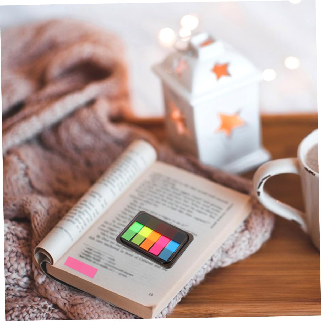 DOITOOL 5 Series Pestañas Adhesivas Fluorescentes Libros De Cajas De Notas Índices Estudio Y Oficina Marcadores De Páginas Reutilizables Y Prácticos Organización 6 Cajas*5