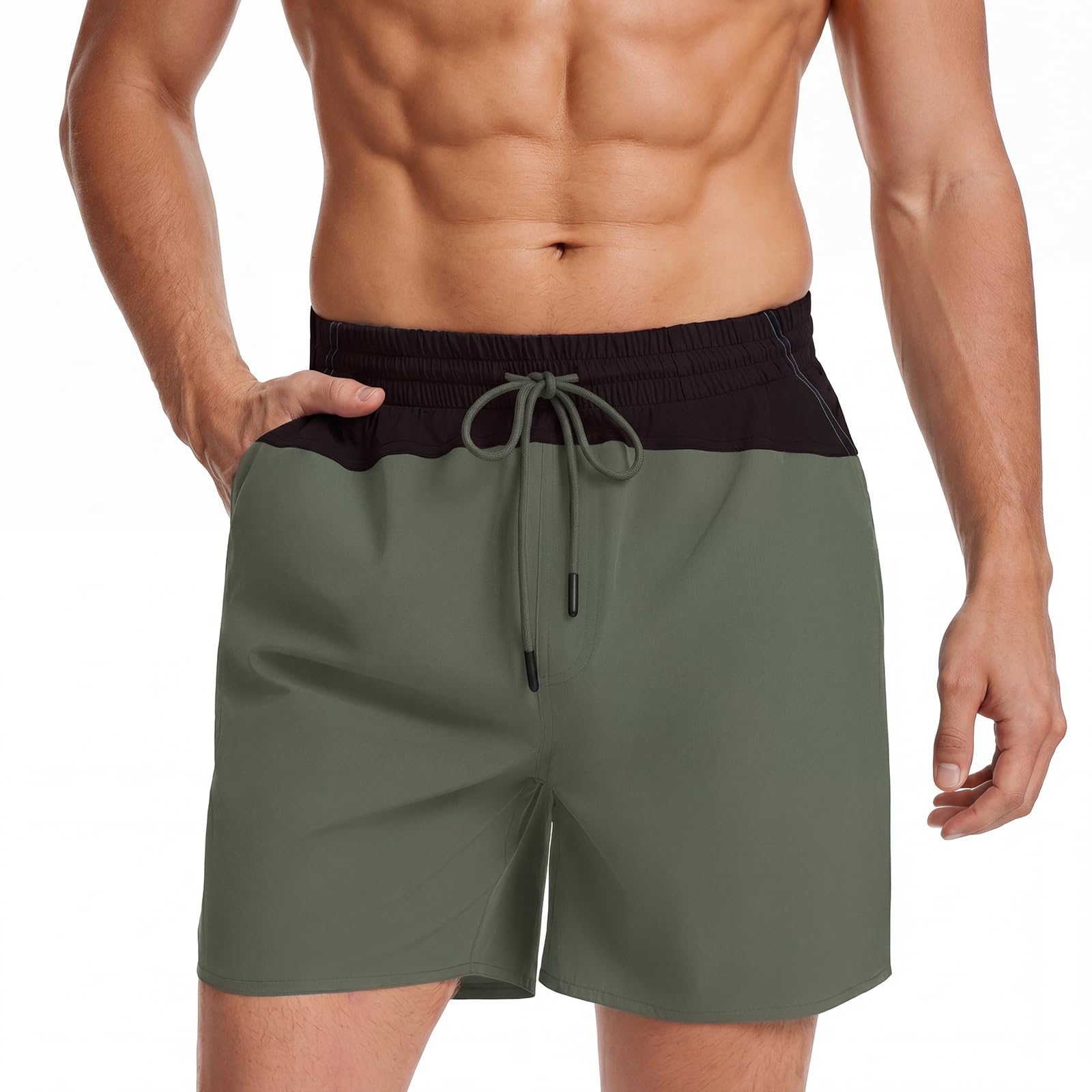 Atforna Badehose für Herren Badeshorts mit Kompression Atmun