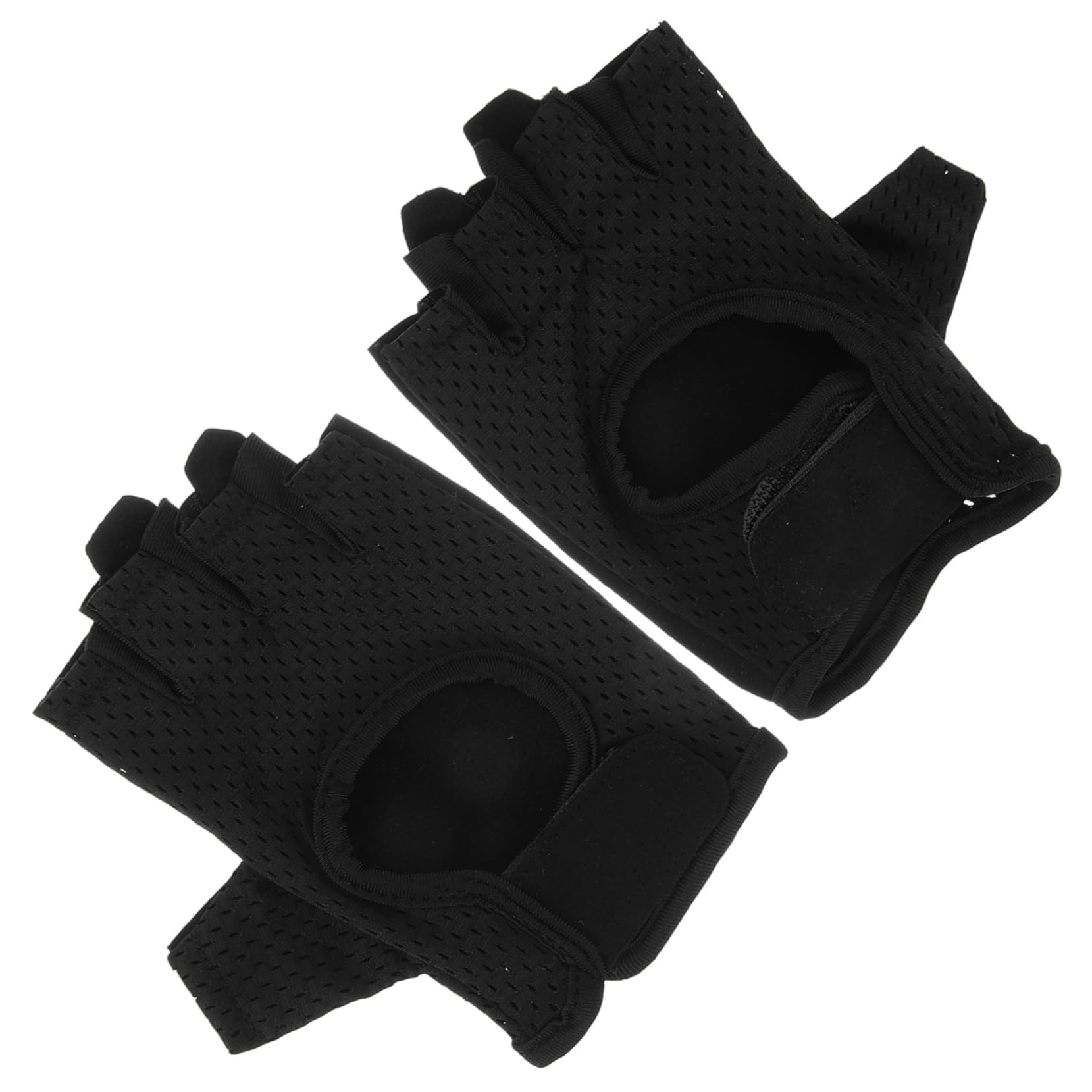 Mipcase 1Pair Mountain Bike Gloves Durable Skid Outdoor Riding Gloves for Bicycling Air Permeable Shock Reducing for Mountain Biking and Road Use Black