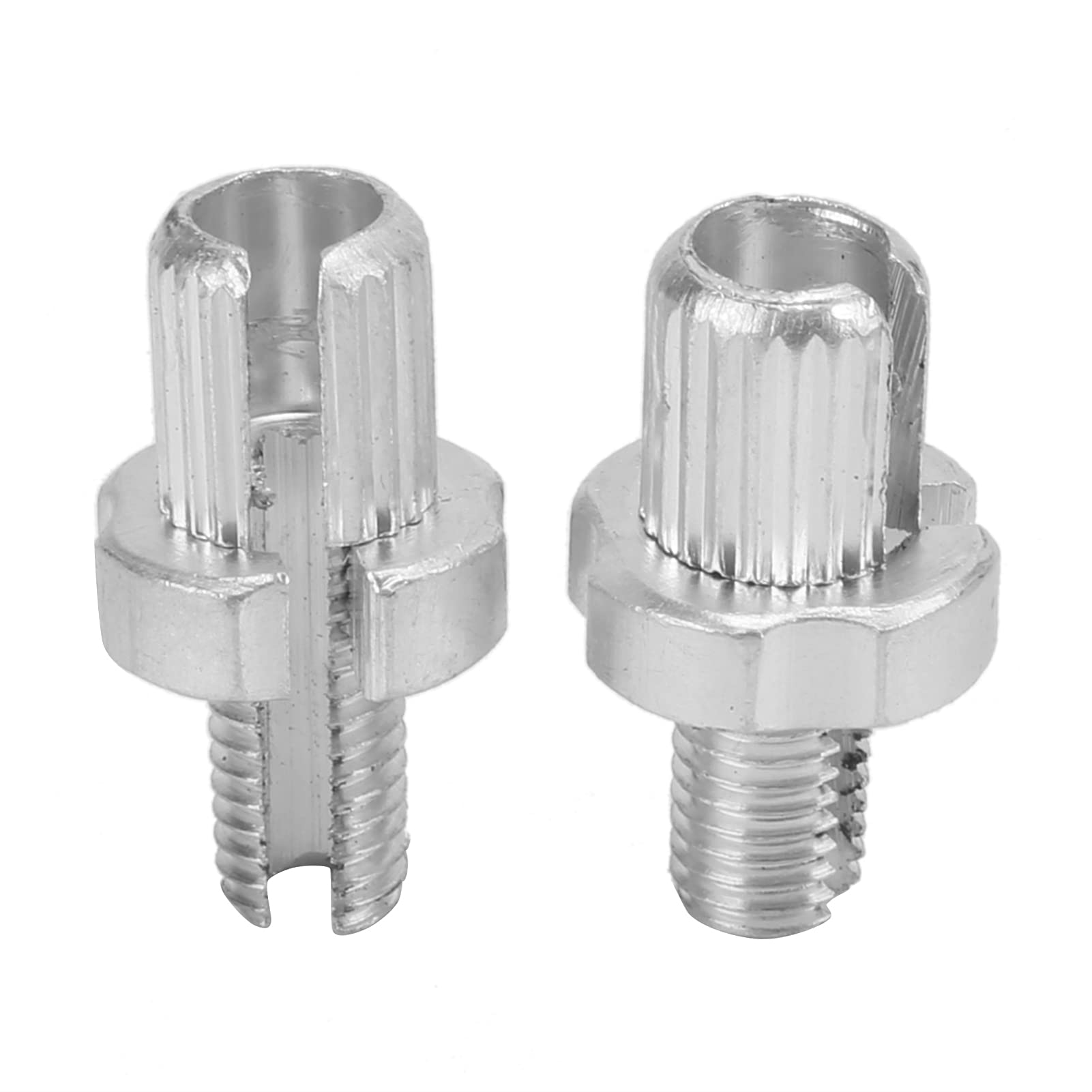 Alliage Aluminium Vélo Vis De Réglage Levier De Frein Vélo M7 - Lot De 4 (2 Noir + 2 Argent) Pour VTT, Route, Fixie Kit Boulon écrou M7