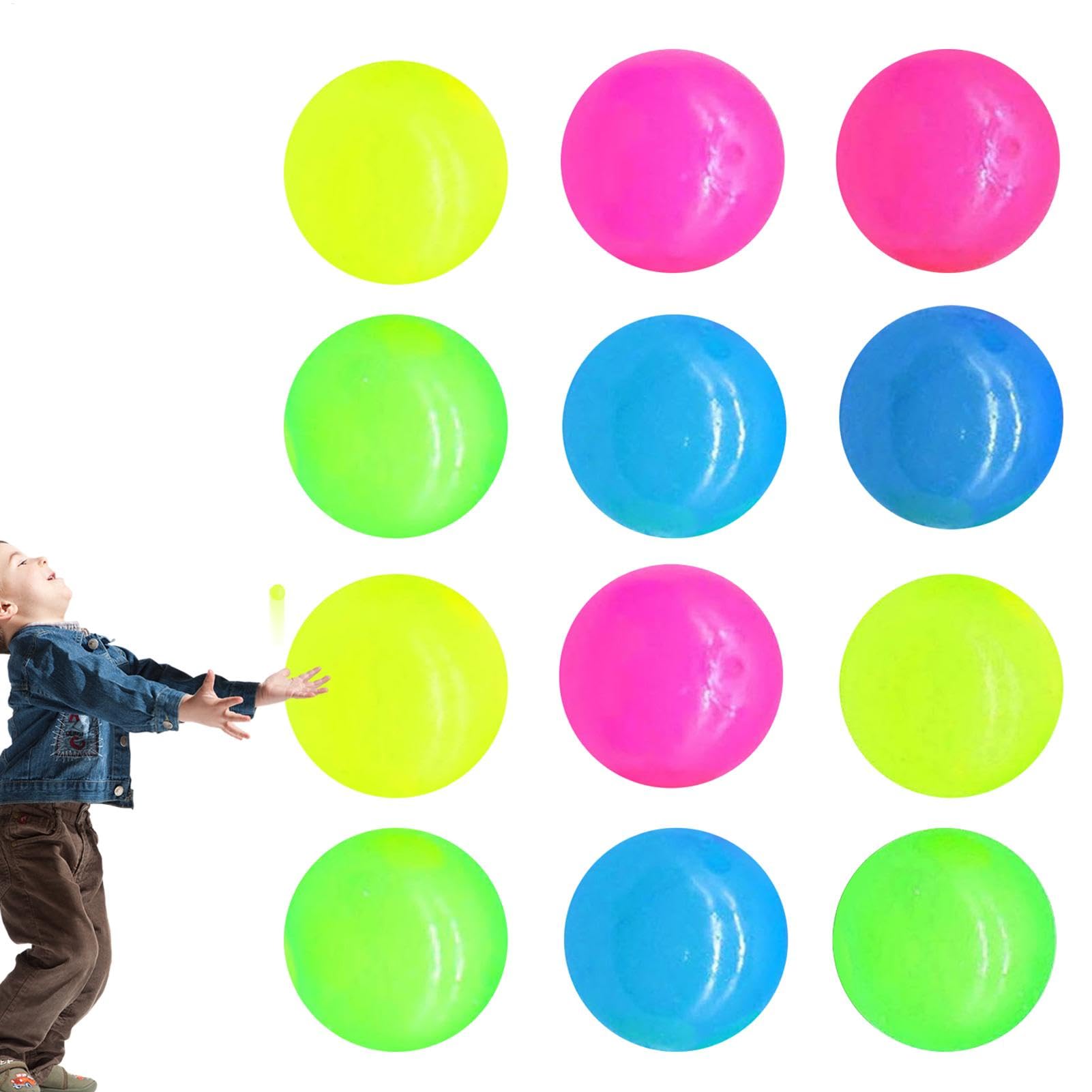 - Glow | Glow in The Dark | Ceiling Balls Stick | Luminescent Elevated Stick Wall Balls for Teens Adults | Reusable Stick Ceiling Balls for Friends