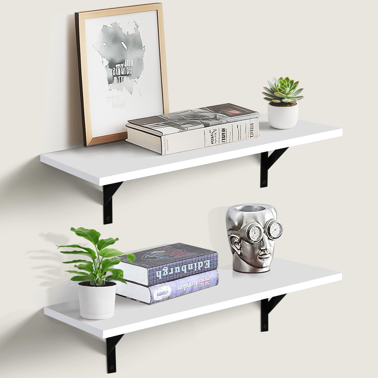 Tectocker-DOU Heavy Duty Long Wall Shelves