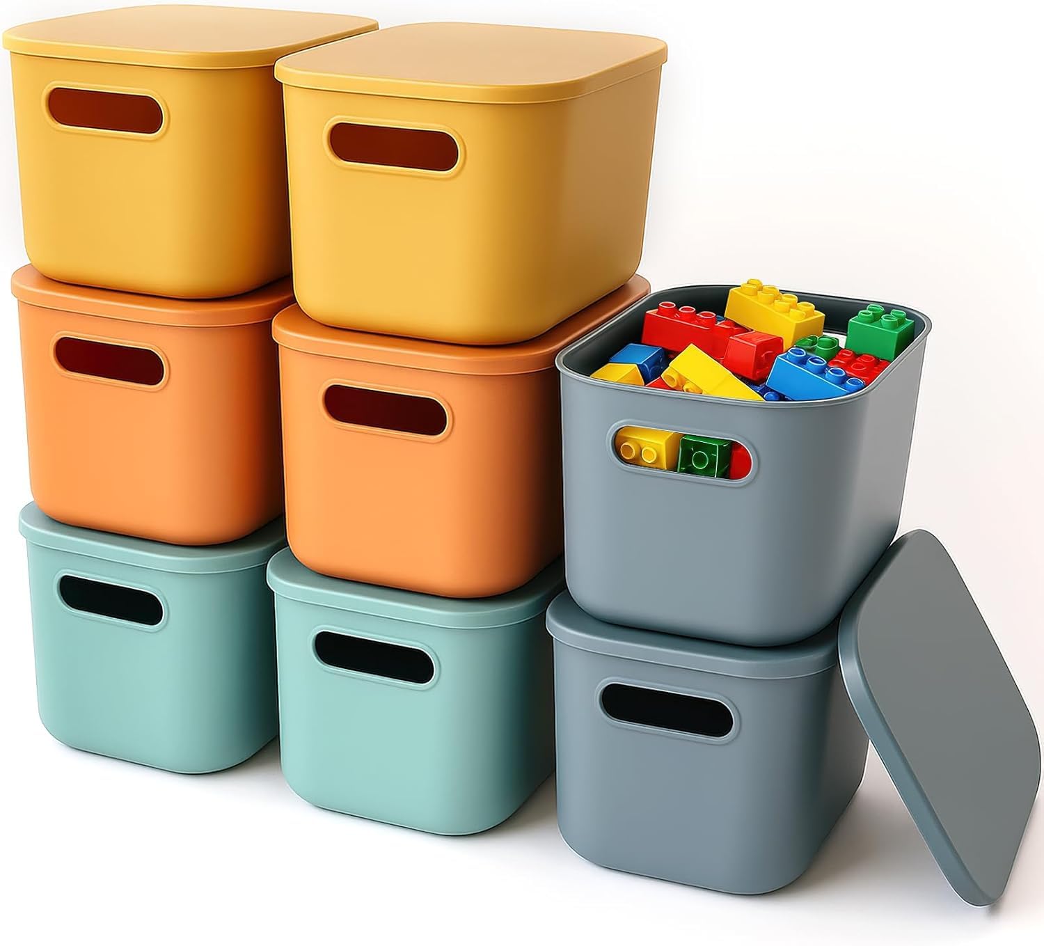 Boîtes de rangement avec poignée pour snacks et travaux manuels