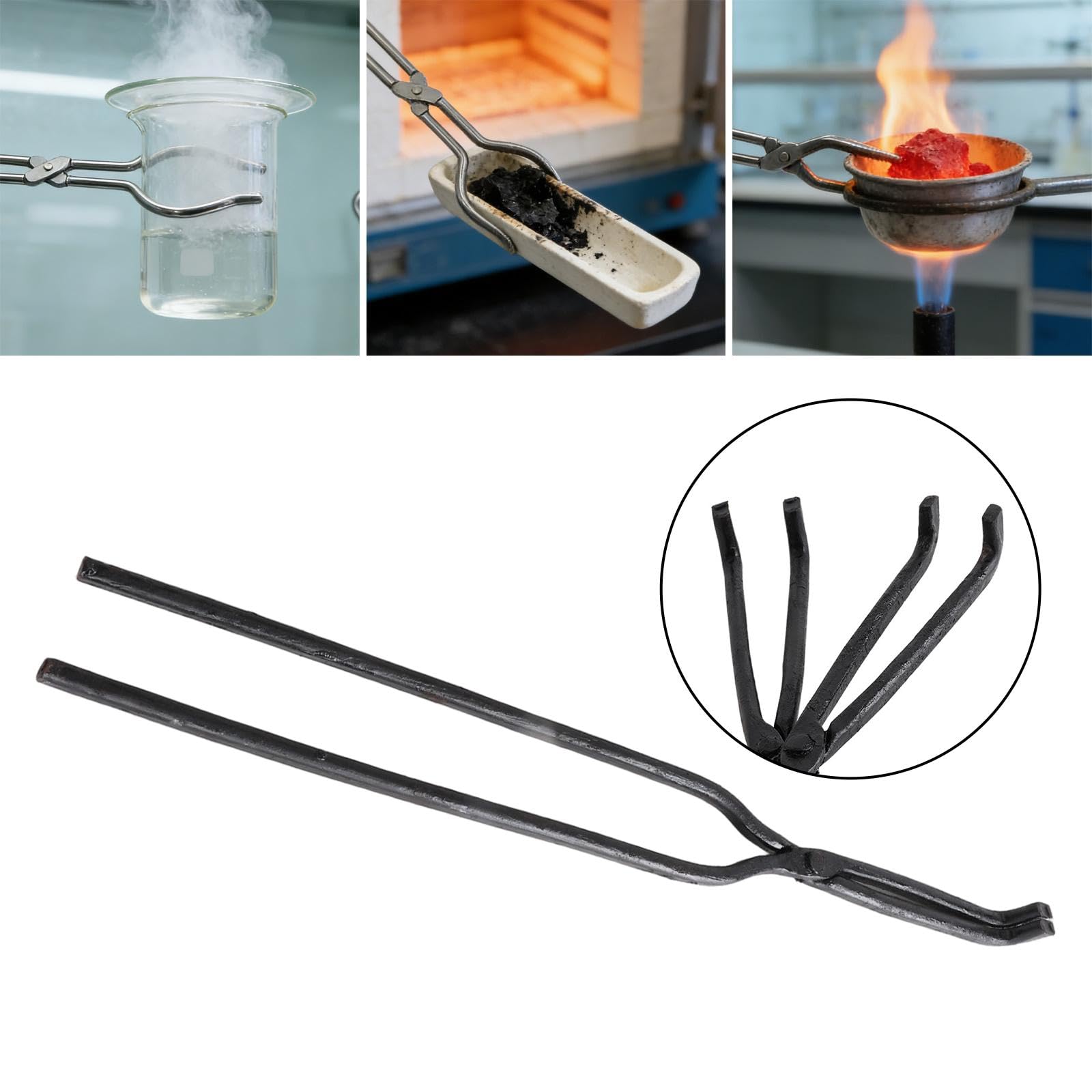 predolo Pinzas para, Abrazadera para, Mango Largo, ergonómicas, Herramienta para refinar Metales, Suministros para fundición, 50cm