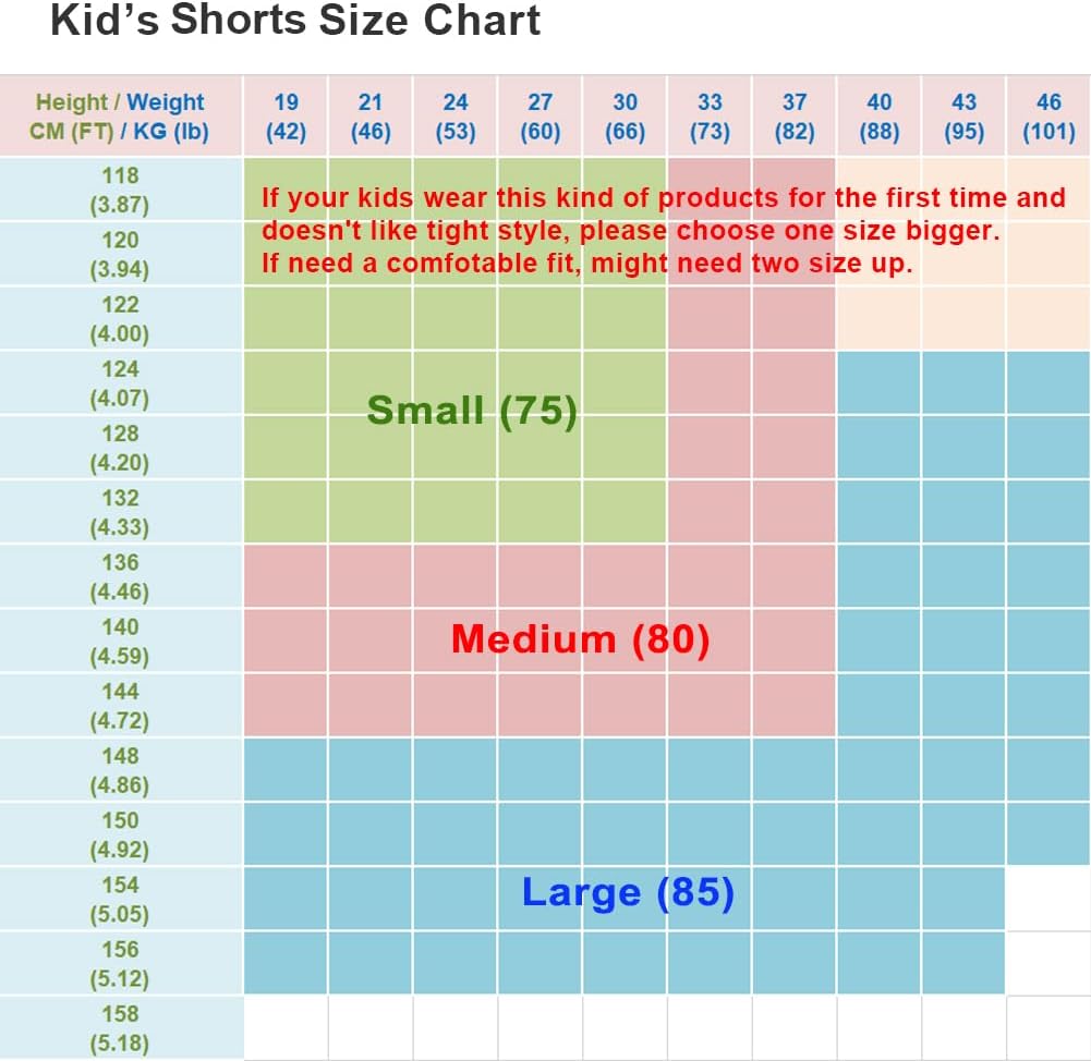 Kids Compression Shorts Underwear Youth Boys Spandex Base Layer Bottom Pants FK