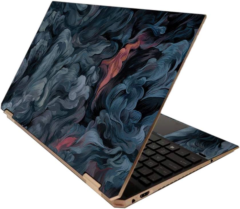MightySkins Skin for HP Spectre x360 15" (2020) - Storm Cloud | Protective, Durable, and Unique Vinyl Decal wrap Cover | Easy to Apply, Remove, and Change Styles | Made in The USA