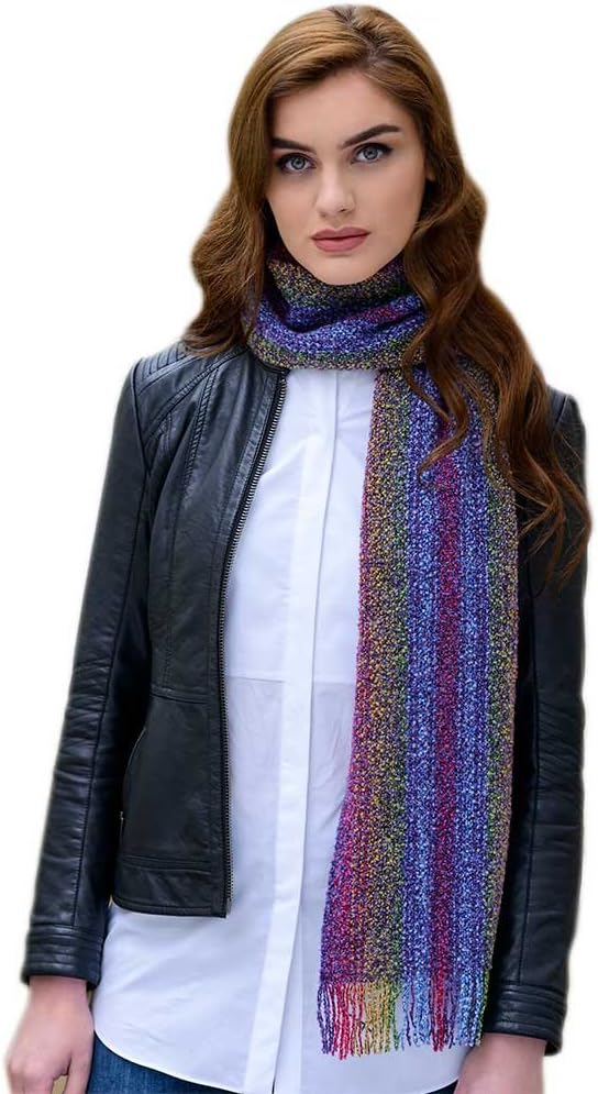 Mucros WeaversLadies Merino Skellig Scarf, Designed and woven in Ireland.