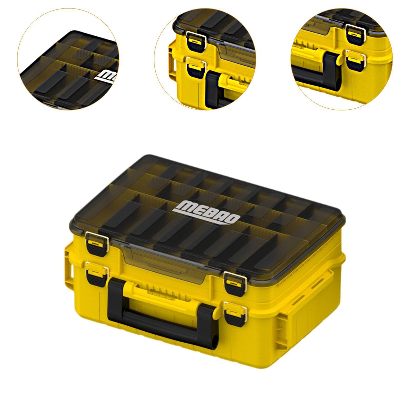 KESOTO Contenedor de Aparejos de Pesca, Estuche para Herramientas Y Accesorios, Bandeja para Cebos Y Camping