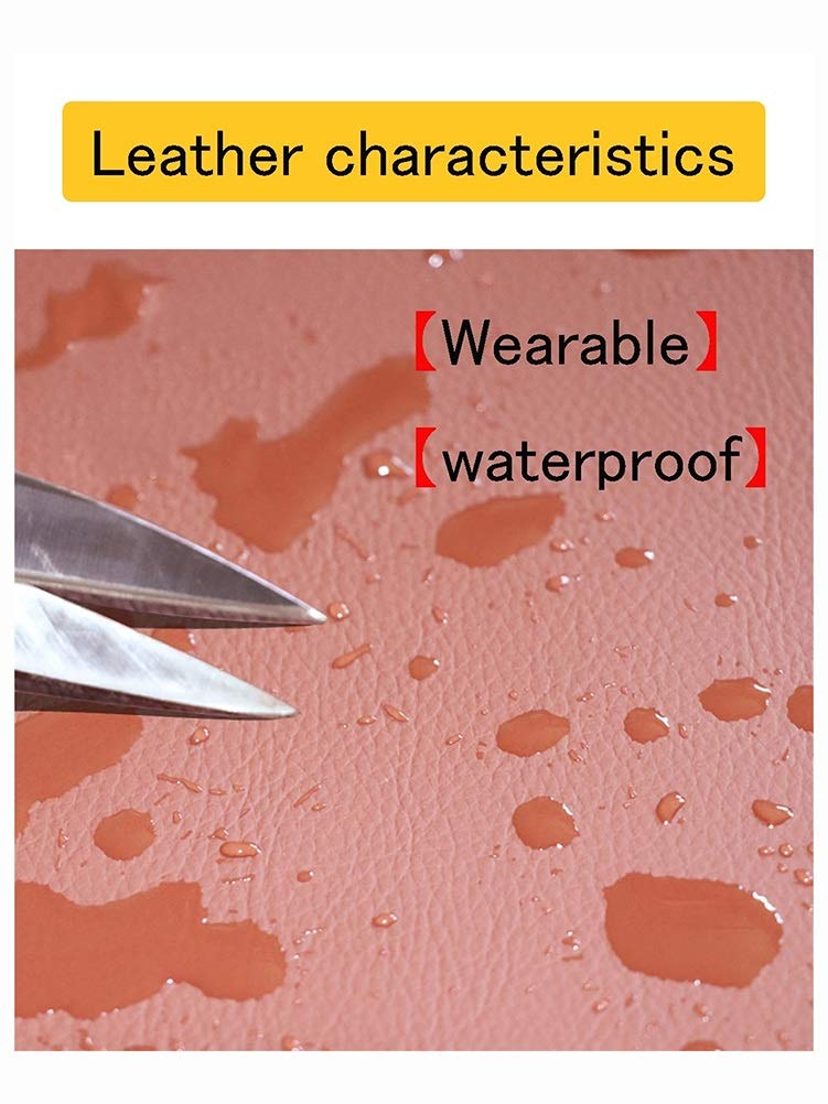 Accessori in tessuto di pelle sintetica per portafogli, borsa rettangolare, elastico, per casa, sartoria artigianale, abbigliamento fai da te e cucito(Colour: Red)(1.6X9m)