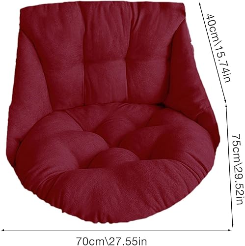 Miniatura 7 de LAMPTTI Cojín para silla de hamaca, cojín para silla de huevo, cojines de asiento de cesta colgante, cojín de asiento de respaldo para silla de
