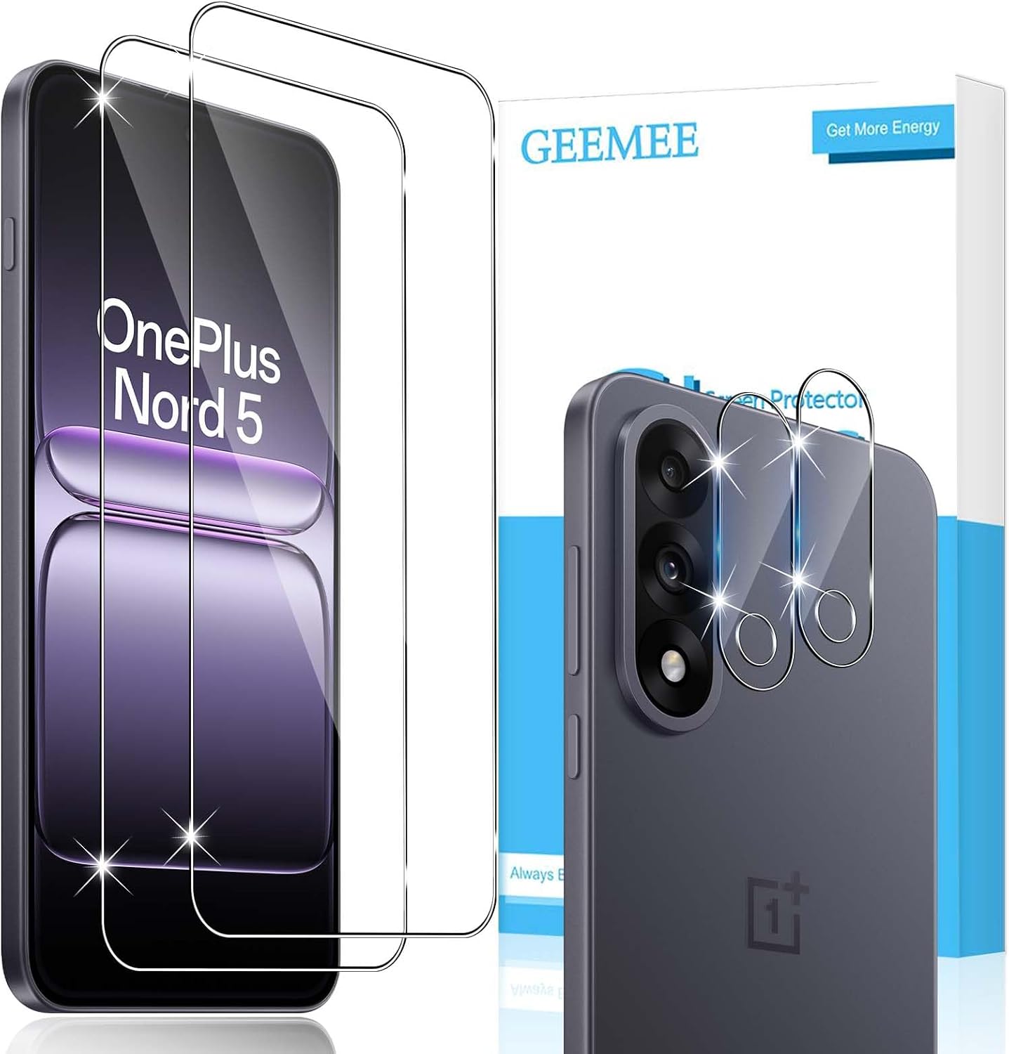 2 + 2 pieces for OnePlus Nord 5 for tempered glass screen protector and camera protective film 9H film hardness tempered protective glass high sensitivity screen protector