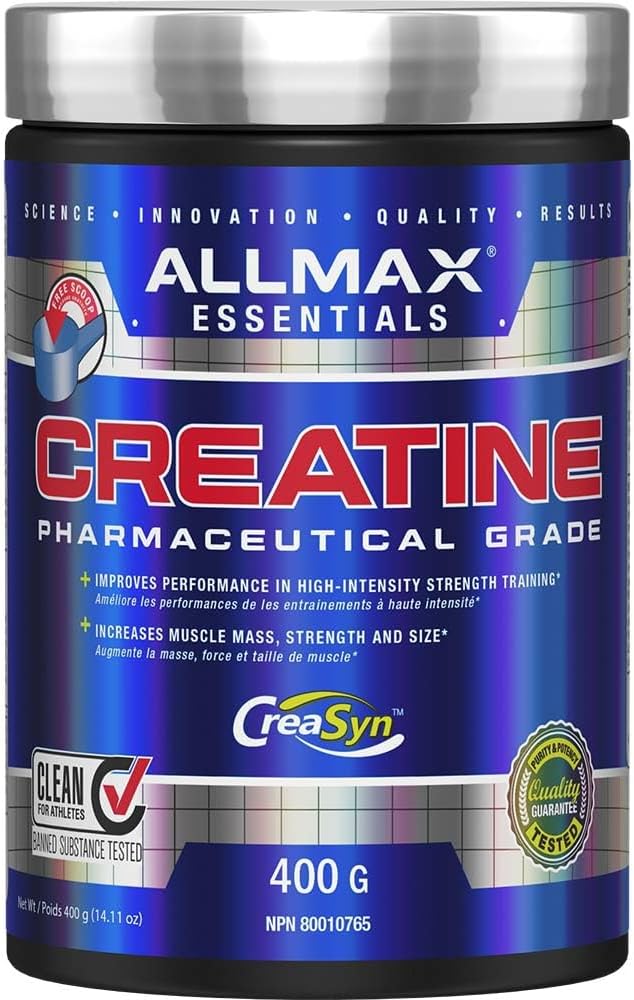 ALLMAX Nutrition - Creatine Powder - 100% Pure Micronized Creatine Monohydrate - Pharmaceutical Grade Creatine, 400 Gram, 400-Gram