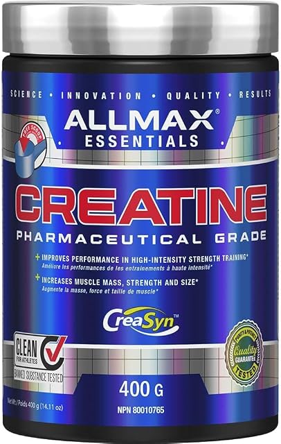 ALLMAX Nutrition - Poudre de Créatine - Créatine Monohydrate Micronisée 100% Pure - Créatine de Qualité Pharmaceutique, 400 Grammes