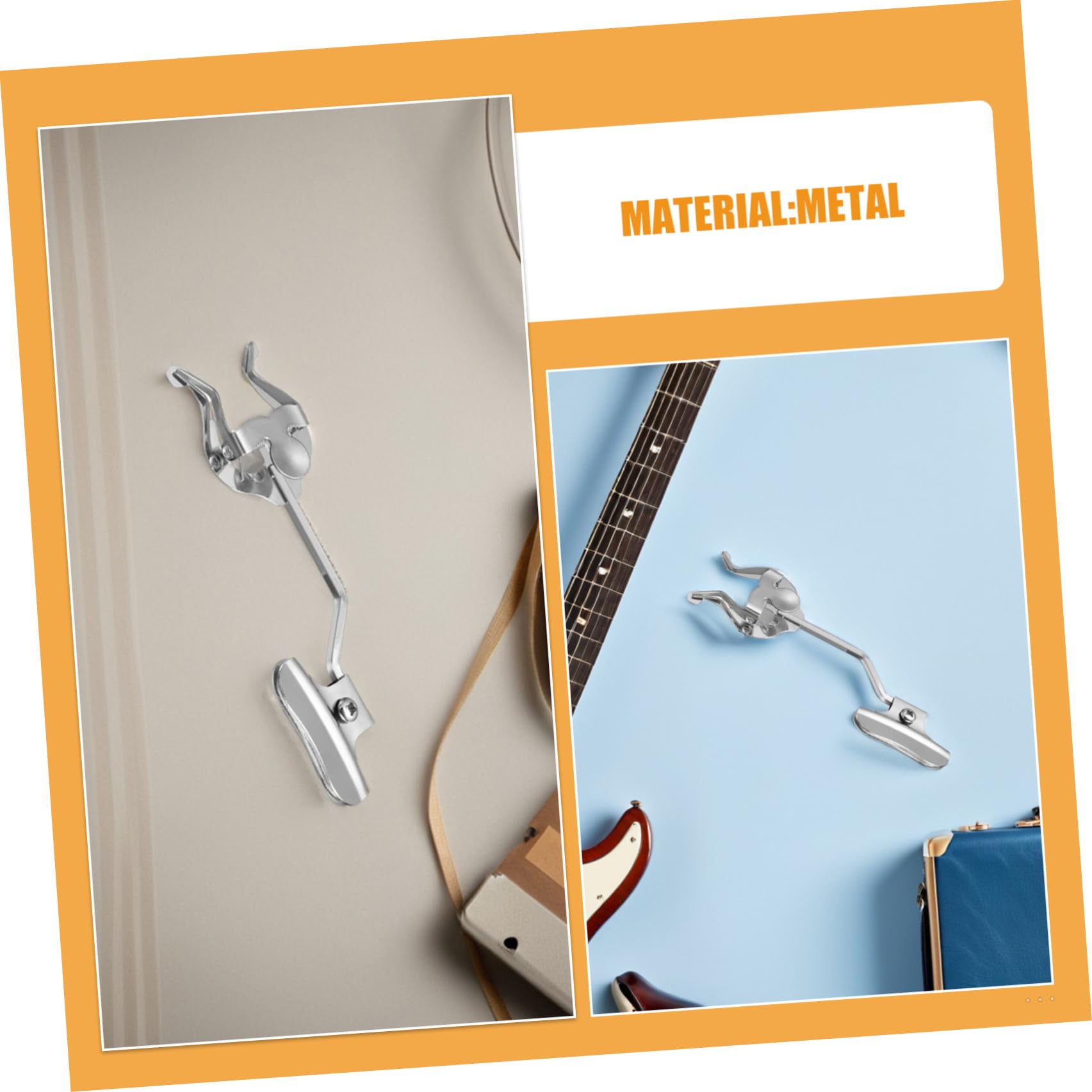 ERINGOGO Metall Notenhalter Lyra Klemmen für Posaune und Trompete 3 Stück-pack Maximale Sichtbarkeit Silber Professionelles Finish für Marschmusik für Konzerte und Festivalauftritte