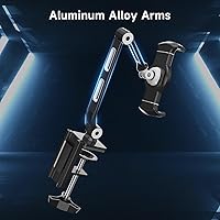 Vista 7 de suptek Soporte de escritorio de aleación de aluminio para teléfono celular, soporte para tableta de 360° y soportes ajustables para iPad, iPhone