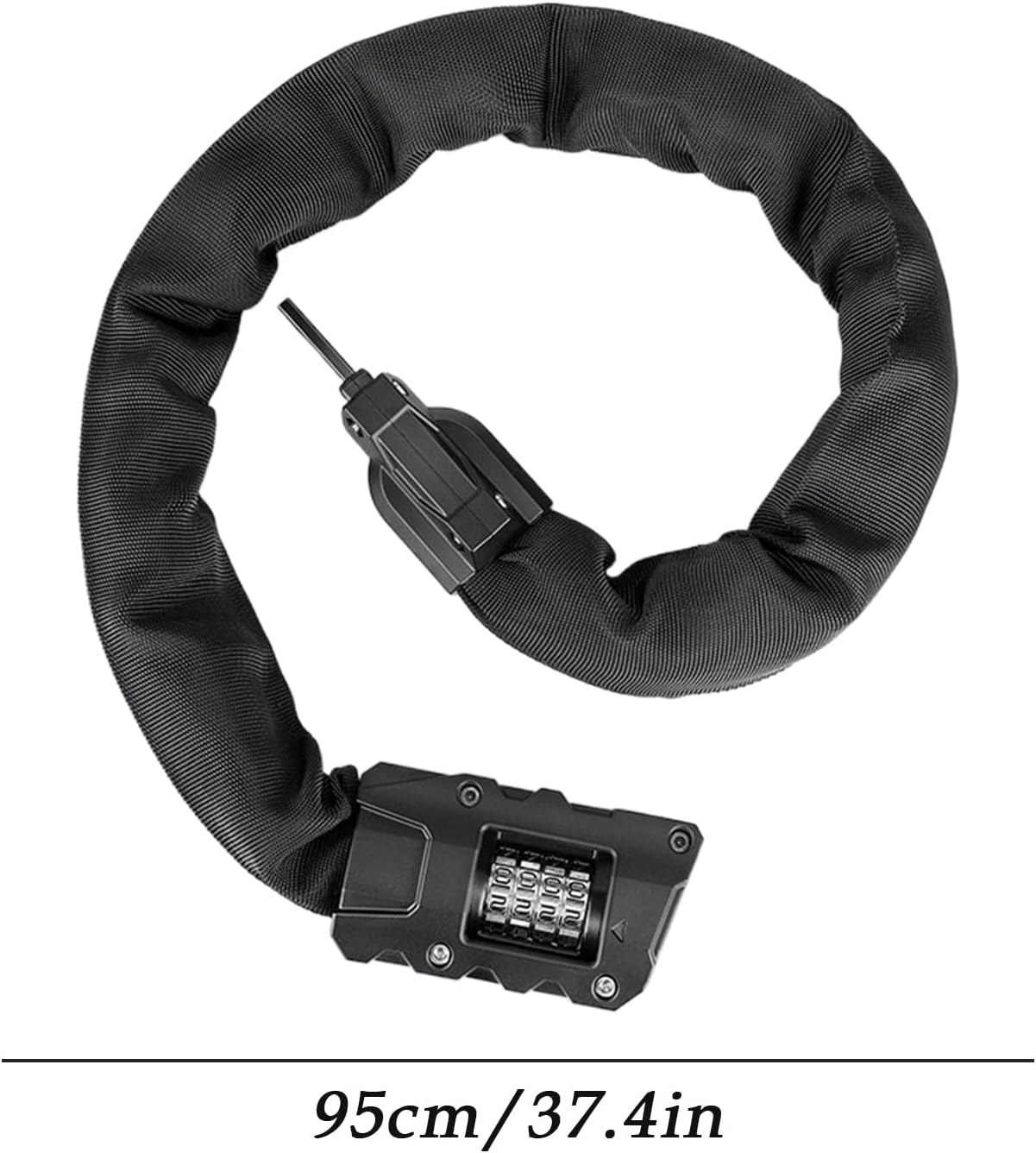 コンビネーション 自転車 ロック,90cm 頑丈 防犯 自転車アクセサリー,自転車ロックケーブル | 通勤、山道、旅行、アウトドア、