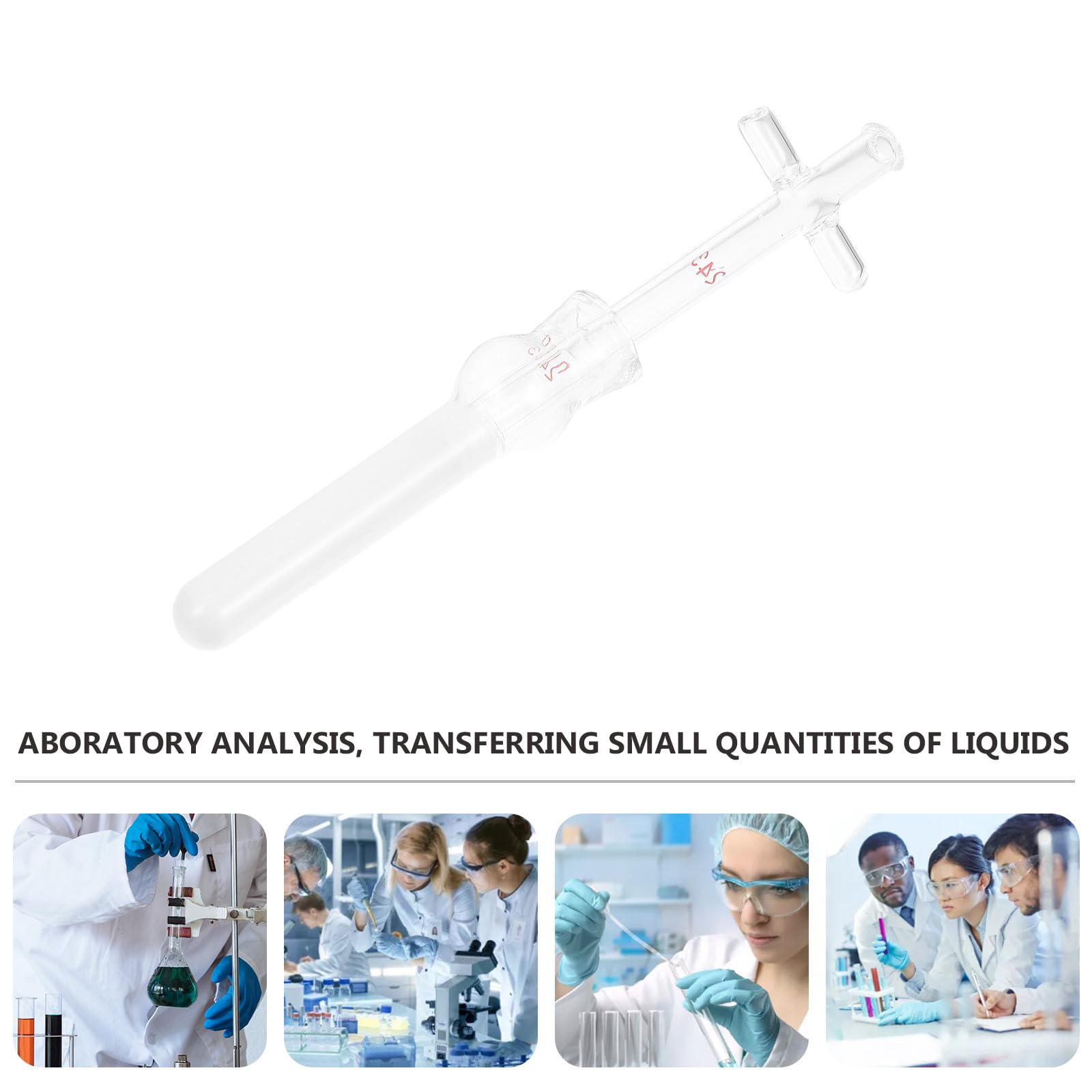 UKCOCO Omogeneizzatore per Tessuti Cellulari in Vetro da 2ml, Pestello in Vetro Resistente ad Alte Temperature, Accessorio per Vetreria da Laboratorio, Strumento Professionale