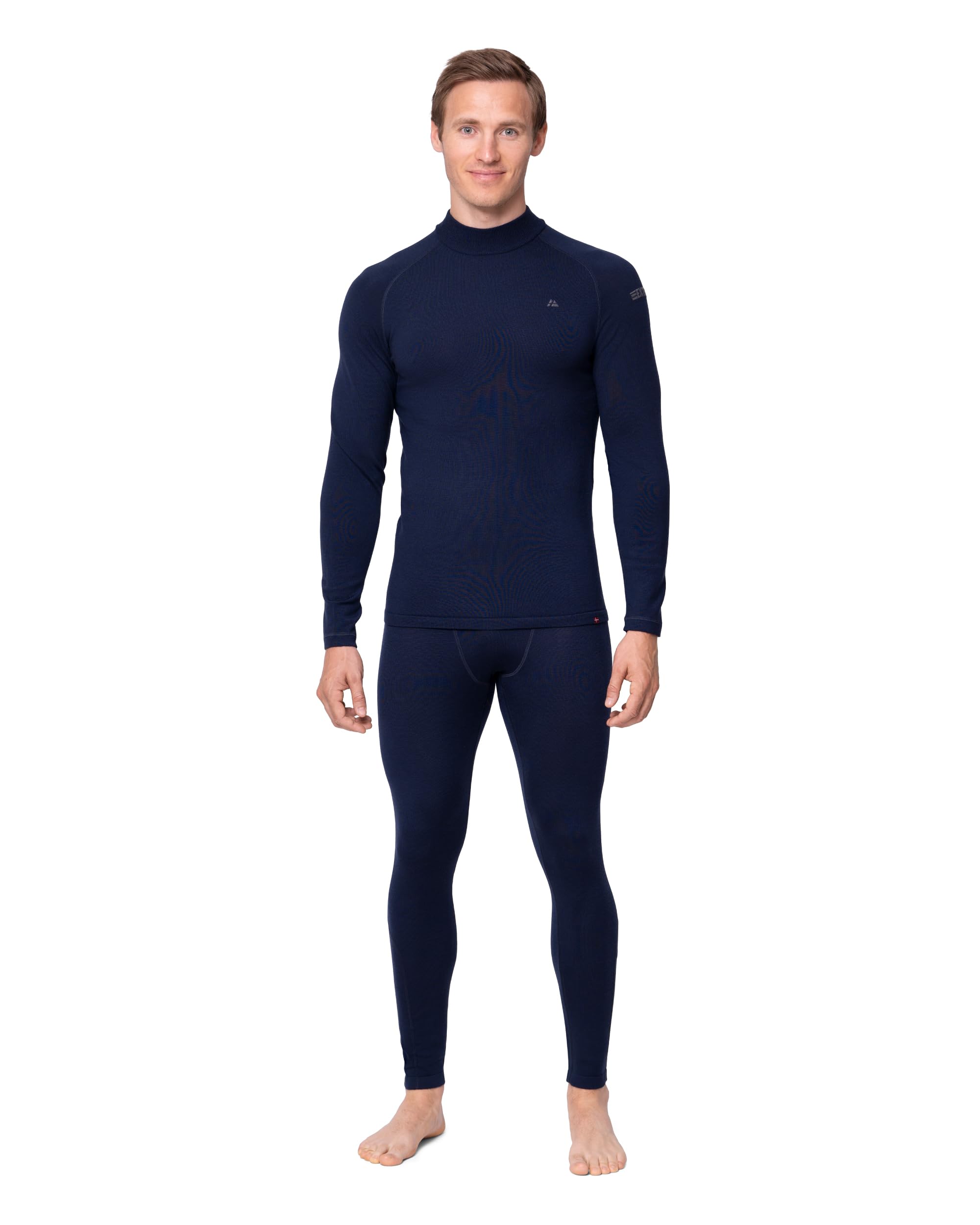 DANISH ENDURANCE Completo Termico Uomo in Lana Merino, per Il Freddo Estremo, Pantaloni Lunghi da Uomo, Maglia Termica Invernale