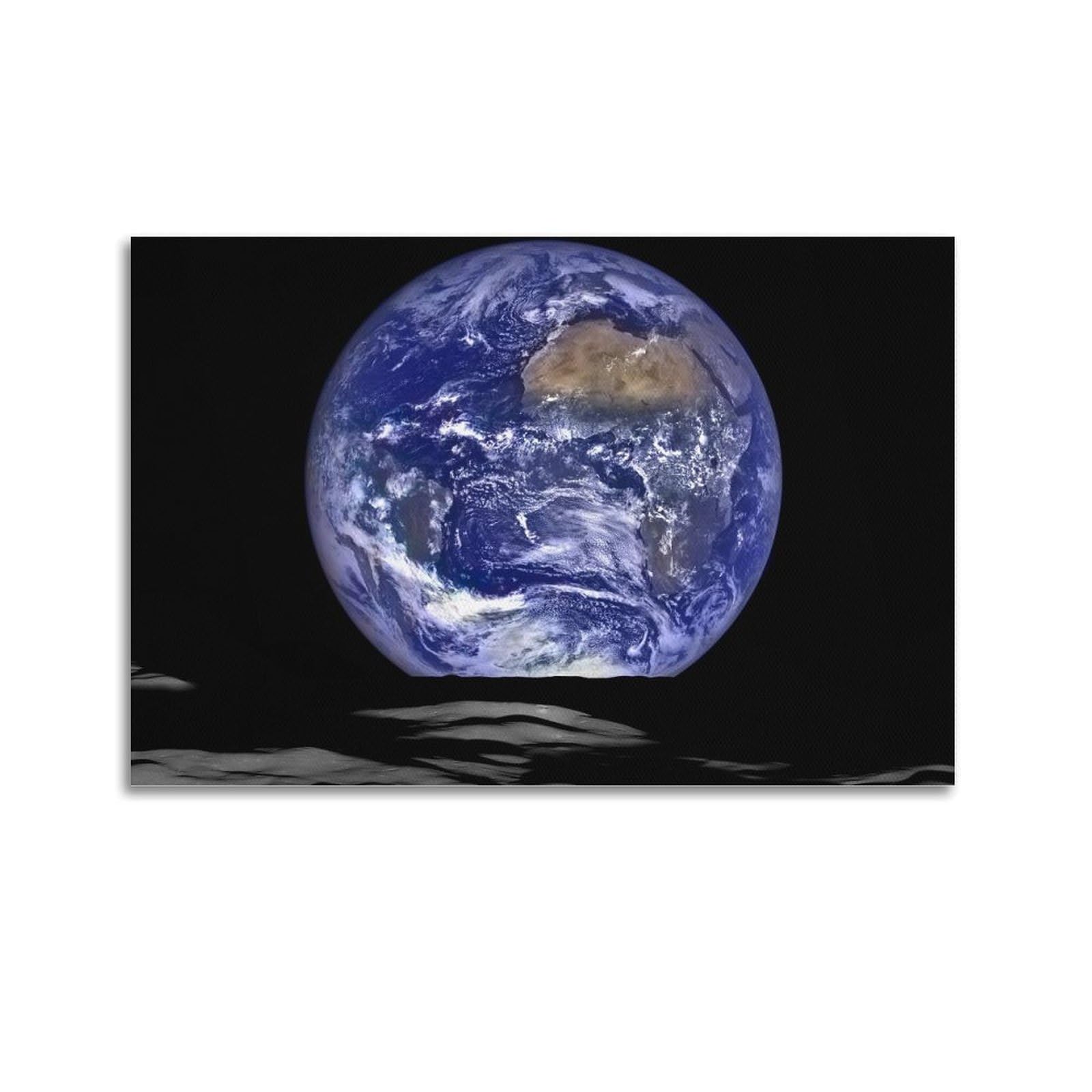 OKAHYS Earth Rise Planet Space Poster Decorative Painting Canvas Wall Artworks Picture 20x30inch(50x75cm)