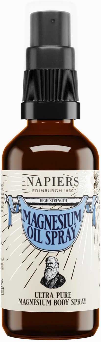 Napiers Magnesium Oil Spray – High Strength Body Spray for Joints, Muscles & Sleep – 100ml
