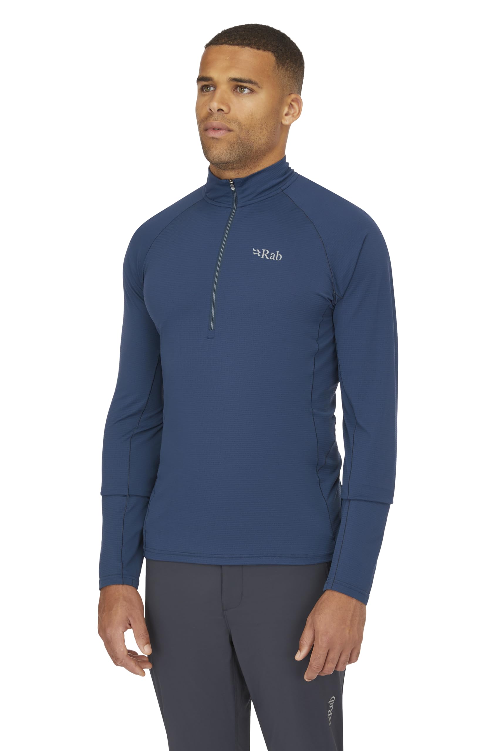 Rab Sonic LS Zip - Camiseta ligera y transpirable de manga larga para hombre para trail running y senderismo