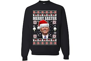 Wild Bobby Merry Easter Funny Joe Biden Holiday Ugly Christmas Sweater Unisex Crewneck Sweatshirt