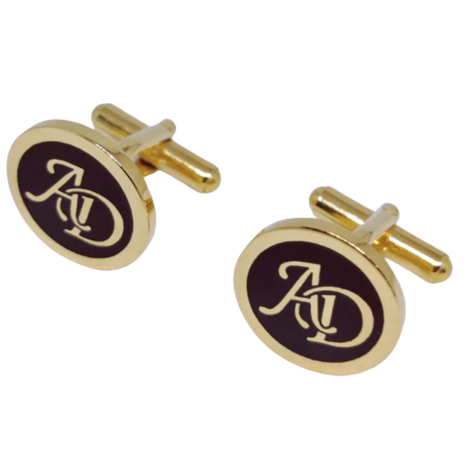 Customised Initial Monogram Cufflinks for Men Formal – Personalized Alphabet Gold Cufflinks | Custom Name Round Cufflink Set for Men | Wedding Groom Formal Shirt Blazer Accessories | Luxury Gift for Men-image-30