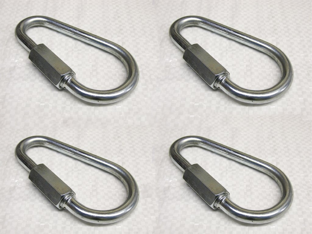 SecureFix Direct Pear Shaped Quick Link 3.5mm Zinc Plated X4 (Repair Secure Attach Rope) from B&Q