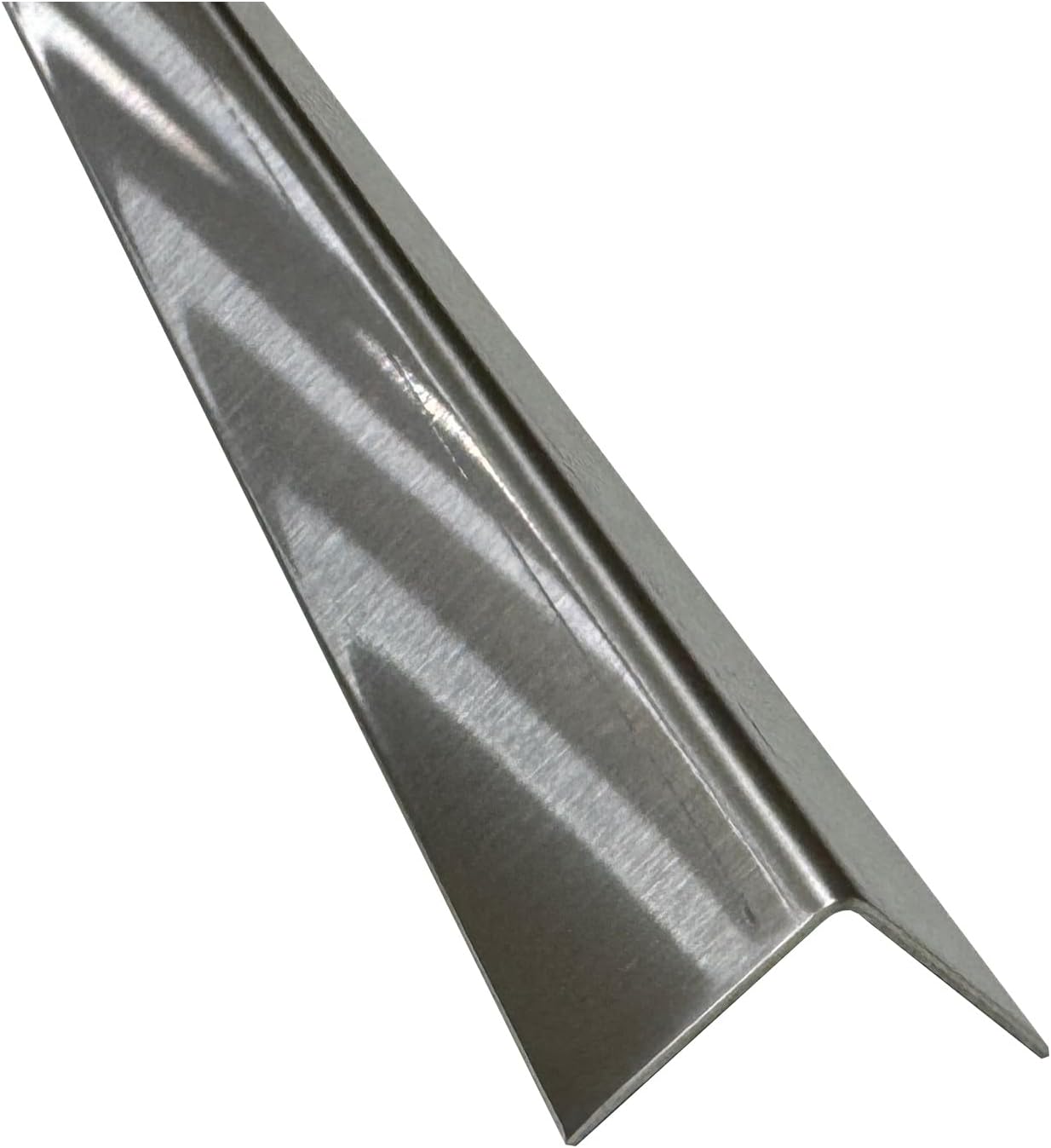 Brushed 304 Stainless Steel Corner Guards, 48" Wall Protectors, 20ga & 16ga, Available in 1/2" to 4", Multi-Pack Options (1, 2, 5, or 10) (2, 2 1/2 x 2 1/2, 16ga, with Hug Edges)
