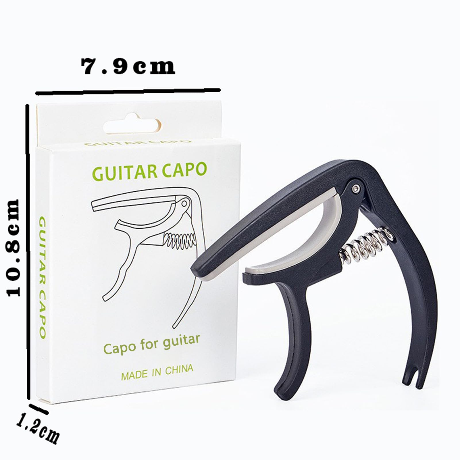 Guitar Accessories Kit ,5pc Including Capo/Connecting cable/strap/Picks/Strum guard for Guitar Players and Beginners - Image 3