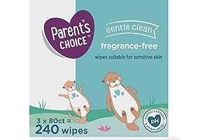 Parents Choice: Quilted Soft, Fragrance Free Baby Wipes - 240 Ct. (2 Pack)