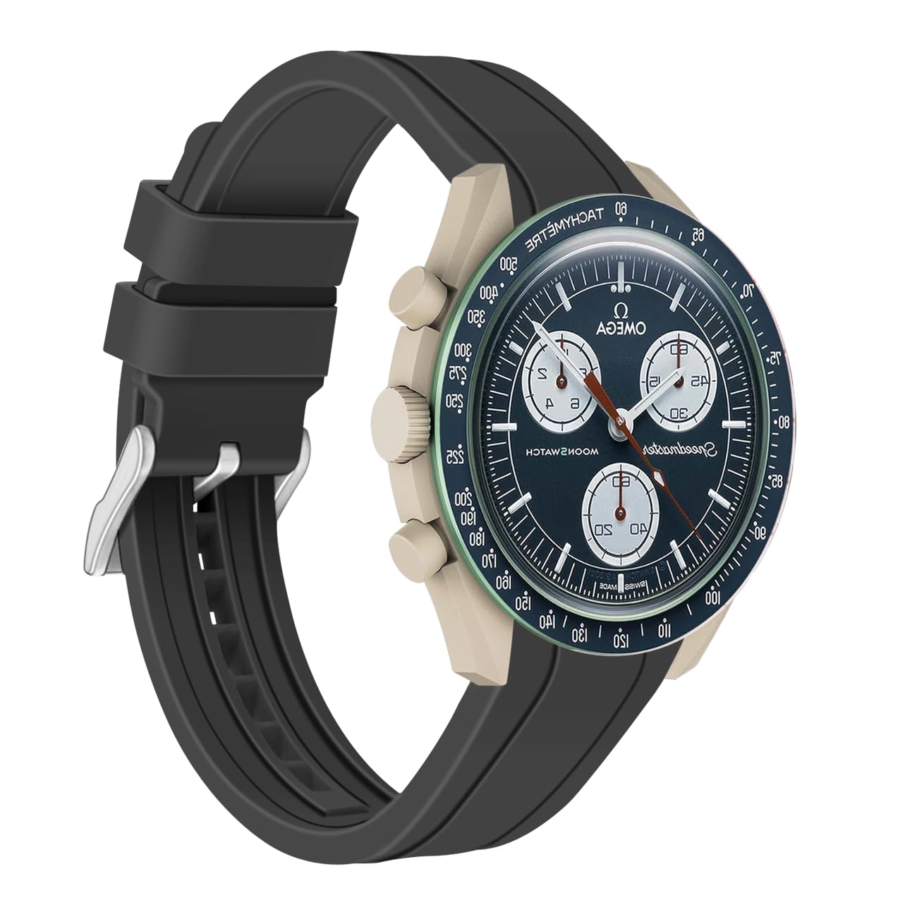 Correa de reloj de silicona curva Kai Tian multicolor 8