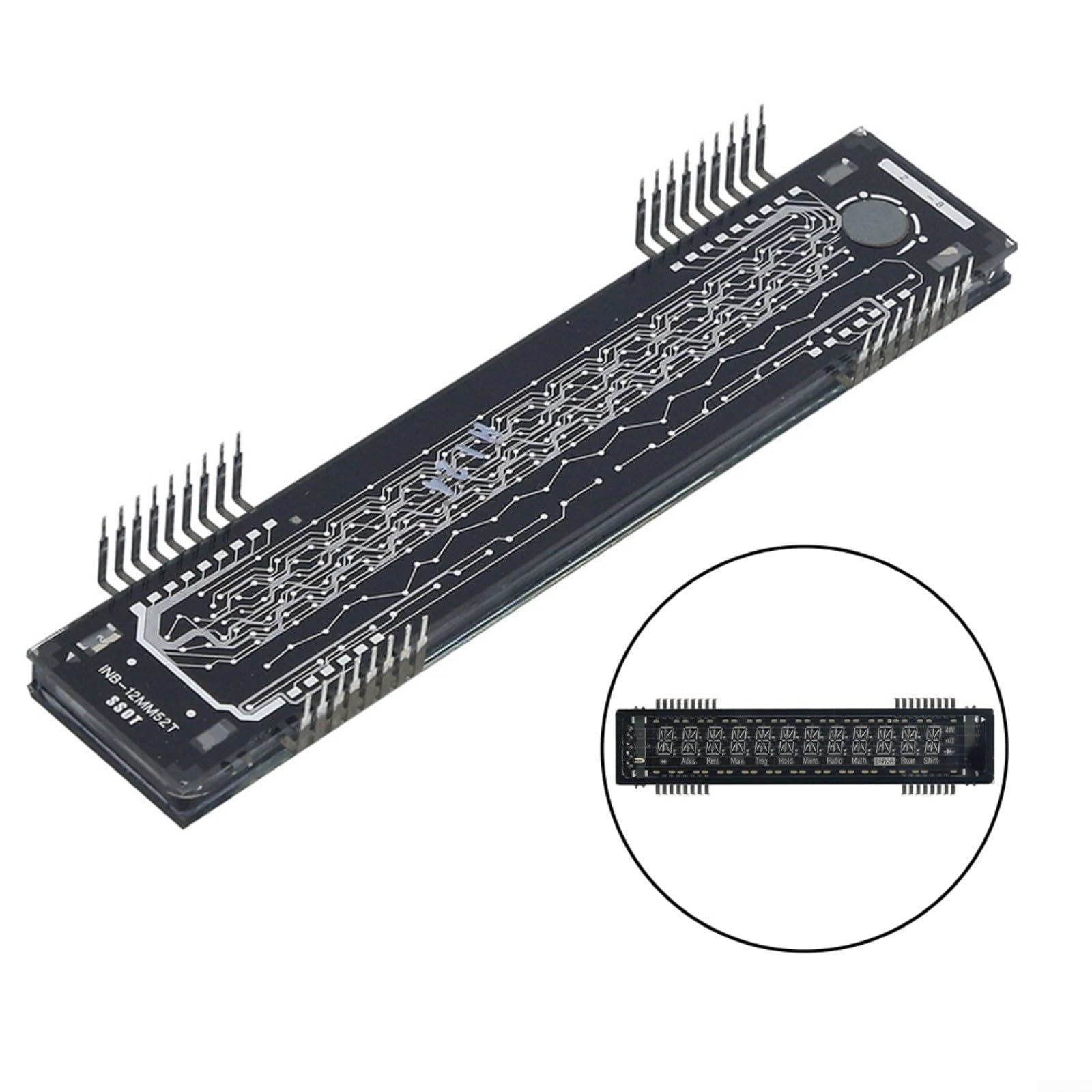 VFD Display Indicatore Fluorescente Sottovuoto Ricambio per Agilent 34401A Multimetro per Laboratorio e Test Industriali Chiara Visibilità Dimensione Standard Nero 1 Pezzo