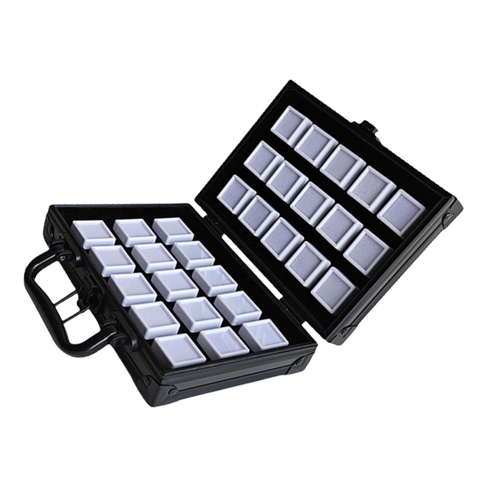 Msioytog Friendly Sturdy Aluminum Alloy Jewelry Holder with Designs for Secure Storage of Valuables on the Way Portable Gemstones Organizers