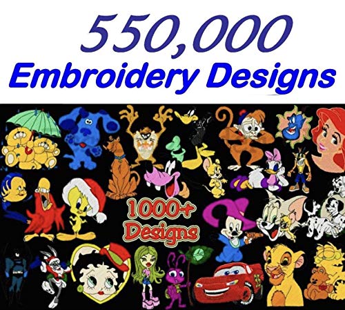 Embroidery Designs 550,000 JEF Format Characters Embroidery Designs for Janome Machine JEF Format