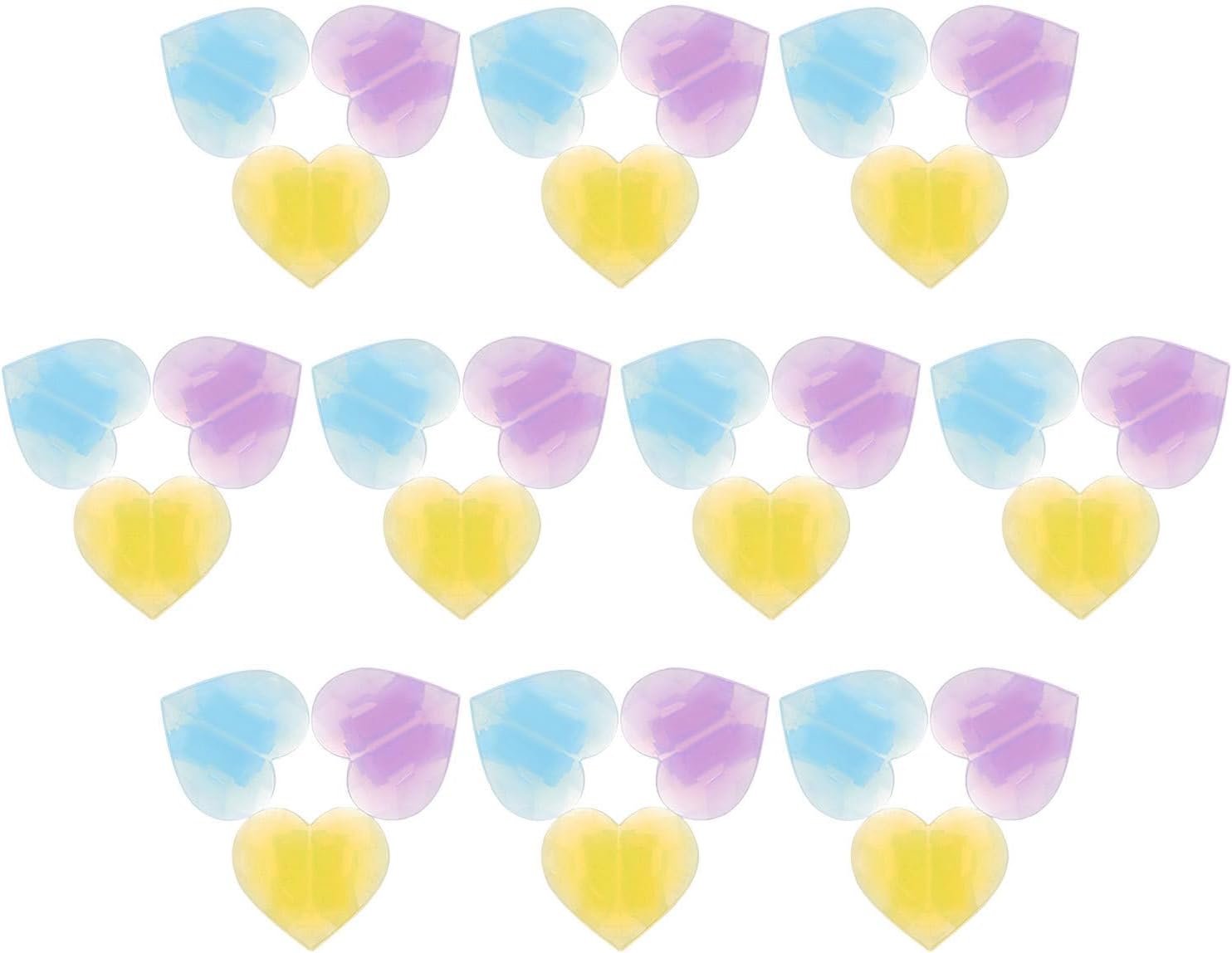 YARNOW 45pcs Heart Shaped Bicycle Spoke Beads Plastic Clip on Wheel Decorations for Bike Spokes with Enhanced Visibility and Safety Boost, for Social Riding and Seasonal Decorating