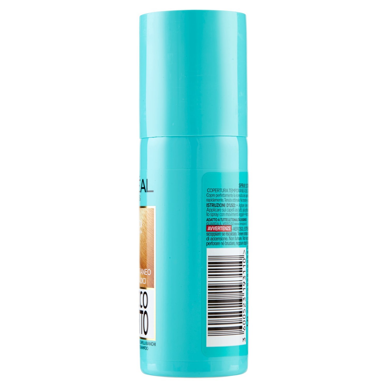 L'Oréal Paris Spray Ritocco Perfetto, Spray Istantaneo per Radici e Capelli Bianchi, Durata fino a 1 Shampoo, Colore: Biondo, 75 ml (Confezione da 2)