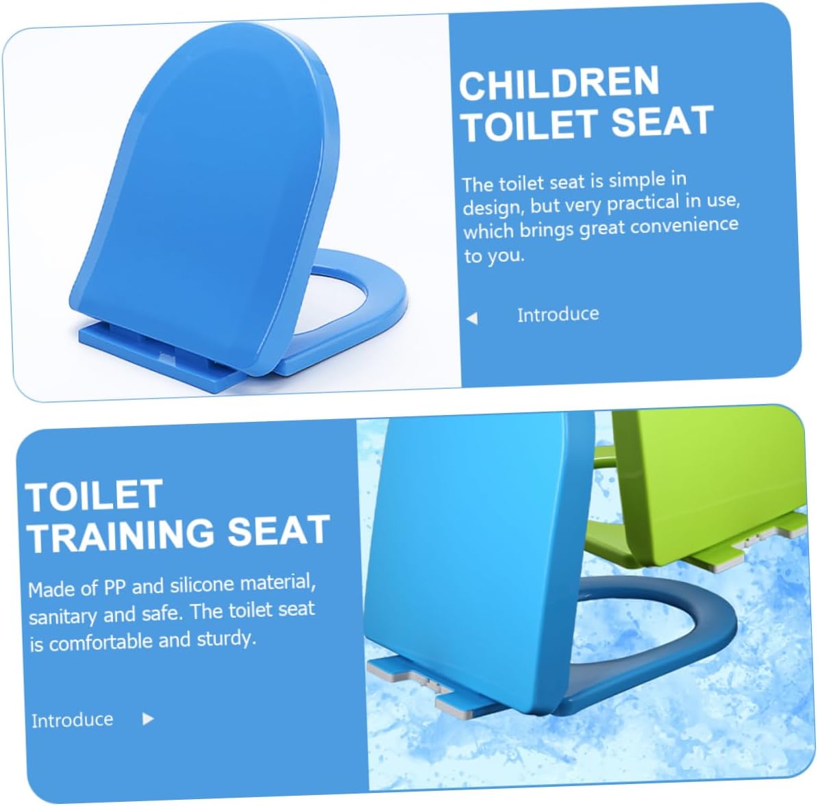 Unomor Child-friendly Toilet Seat Easy to Assemble Toddler Potty Training Washable Seat c