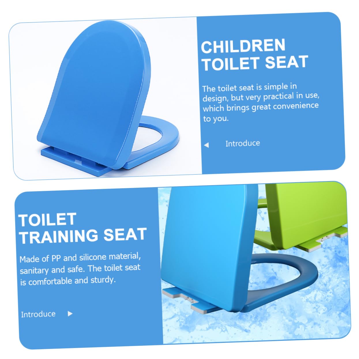 Unomor Child-friendly Toilet Seat Easy to Assemble Toddler Potty Training Washable Seat c
