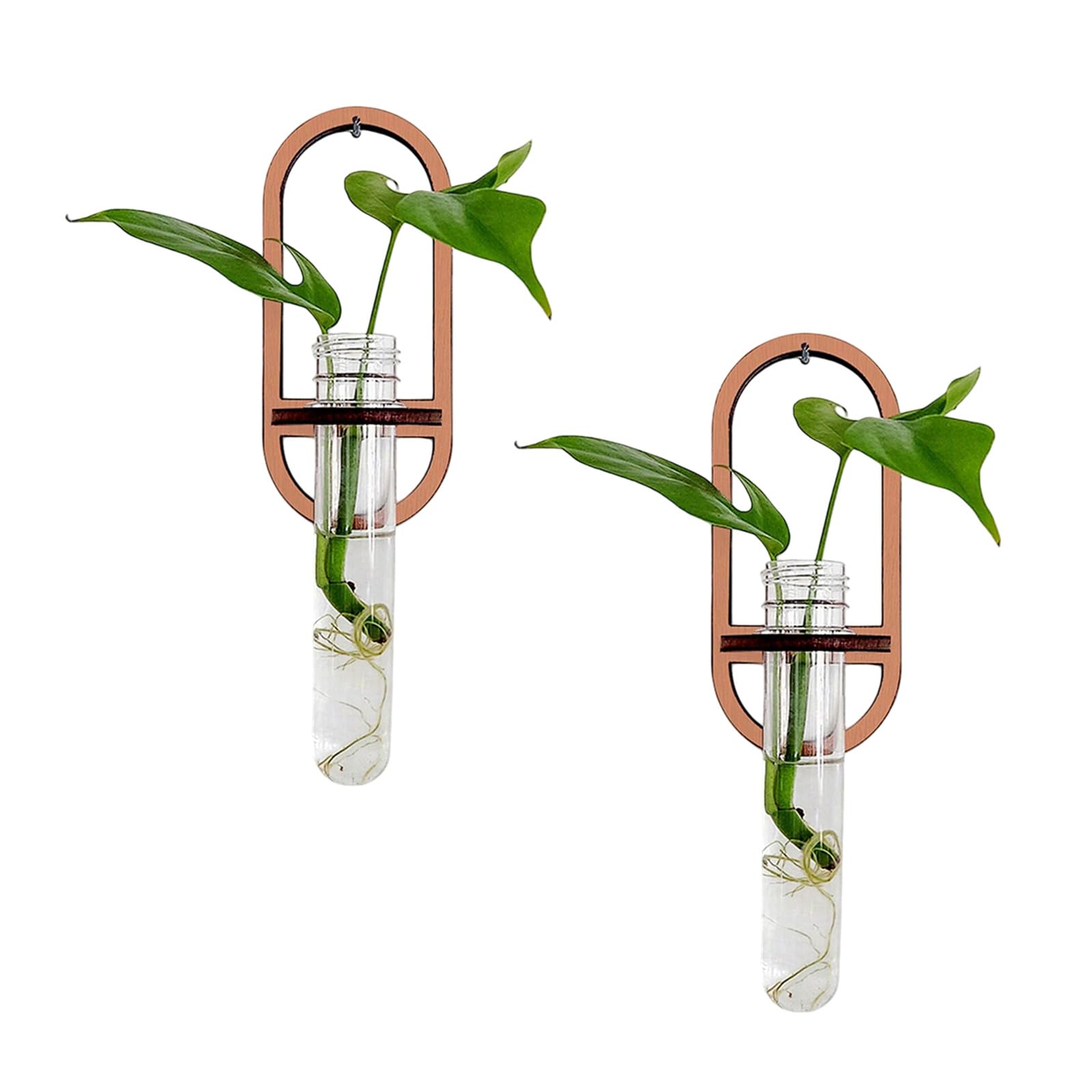 APGLSXY Plant Propagation Station with Wood Shelf Wall Hanging Tests Tube Vase Planter for Hydroponic Gardening Gift Plant Propagation Station Wall Hanging