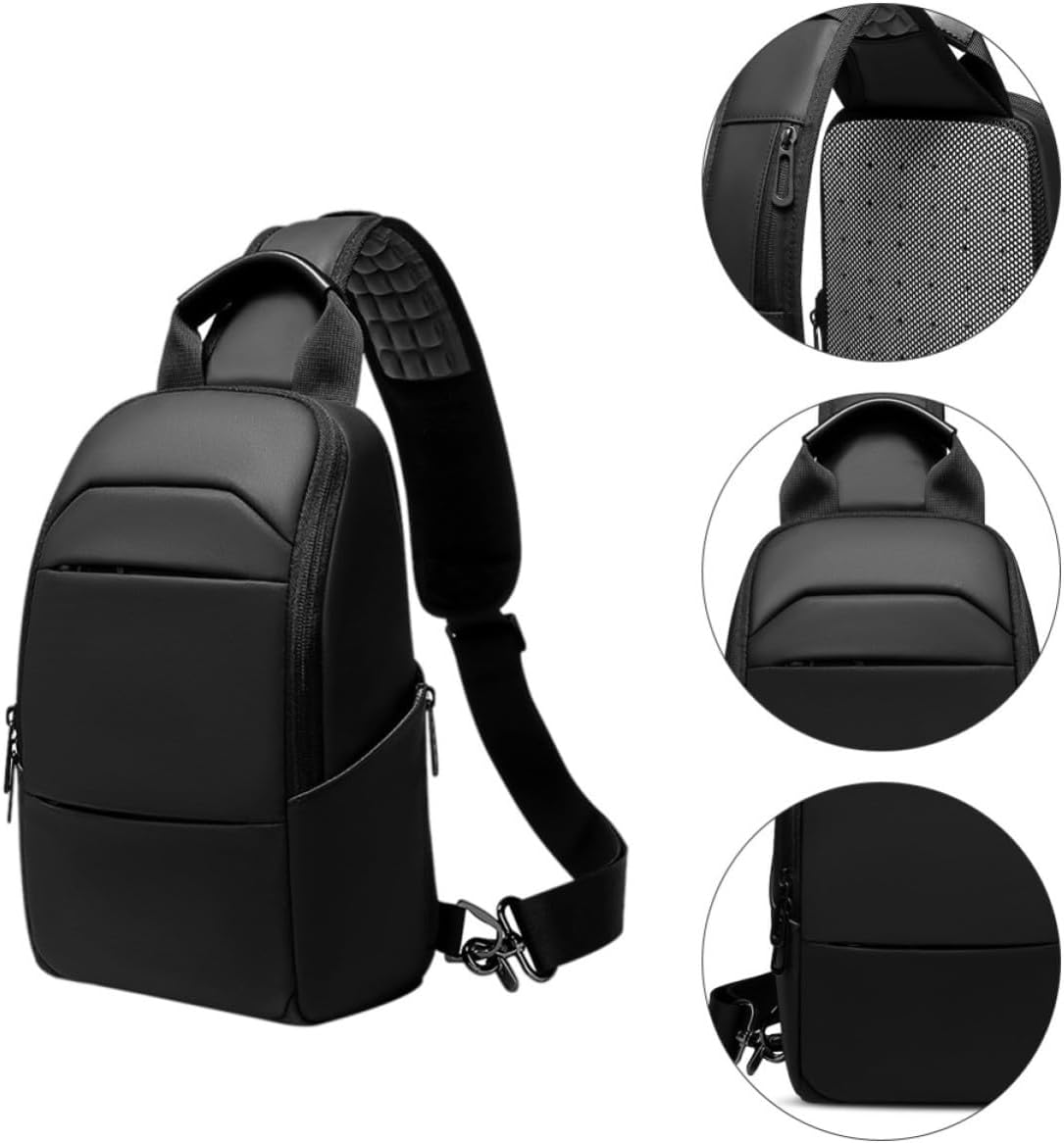 Men's Chest Pouch Cross Body Bag for Commuters and Dog Owners