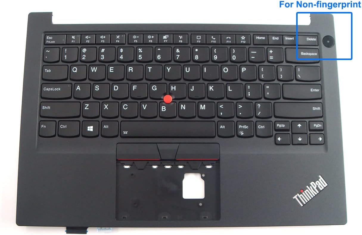 Parts for Lenovo ThinkPad E14 Gen 2 Palmrest Keyboard Bezel US Backlit Black for Non-Fingerprint 5M10Z27329