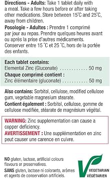 Jamieson Laboratories Zinc 50 Mg