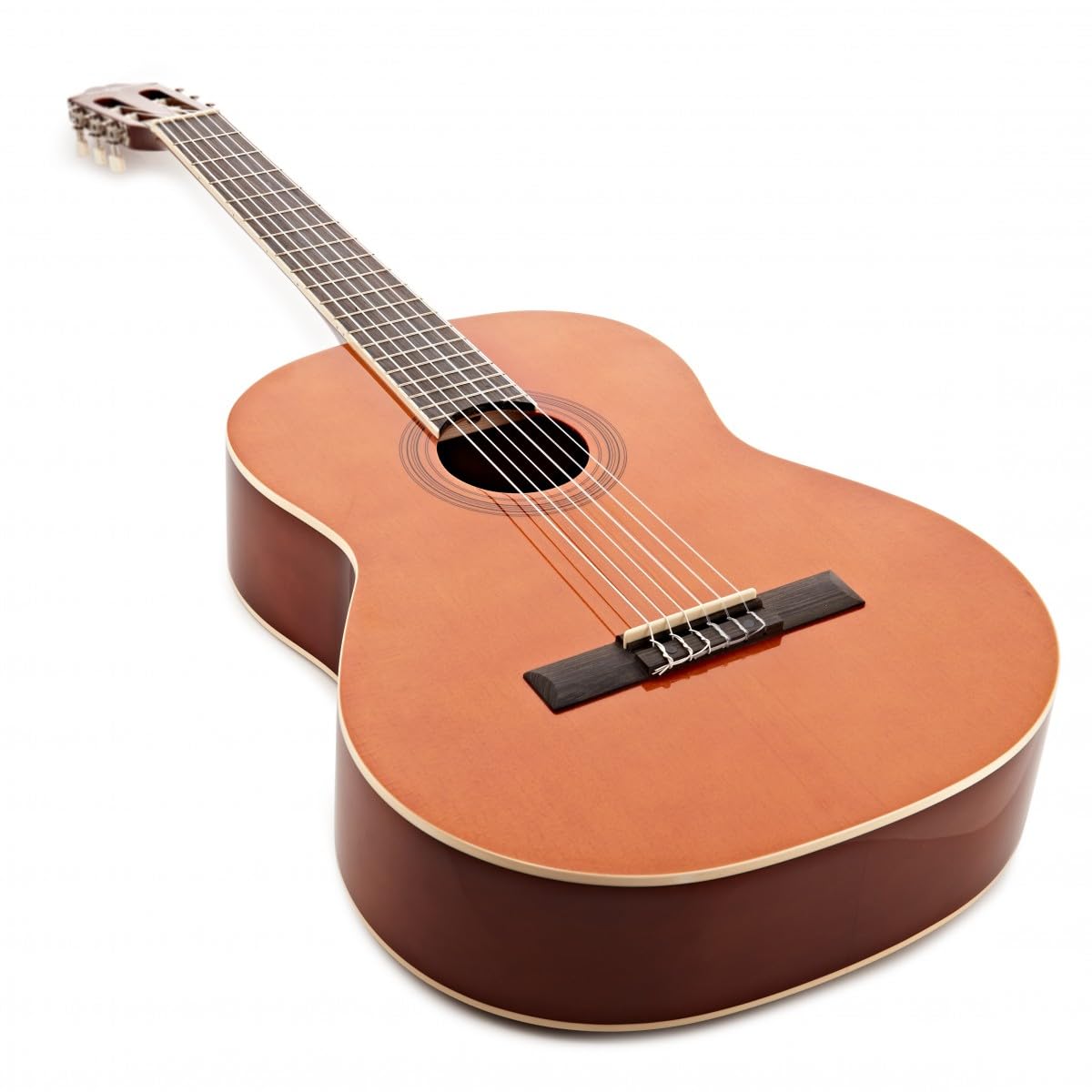 Chitarra classica Deluxe di Gear4music, naturale | Suono Equilibrato e Suonabilità Comoda, Corde di Nylon Morbide per Suonare Facilmente, Scala Standard