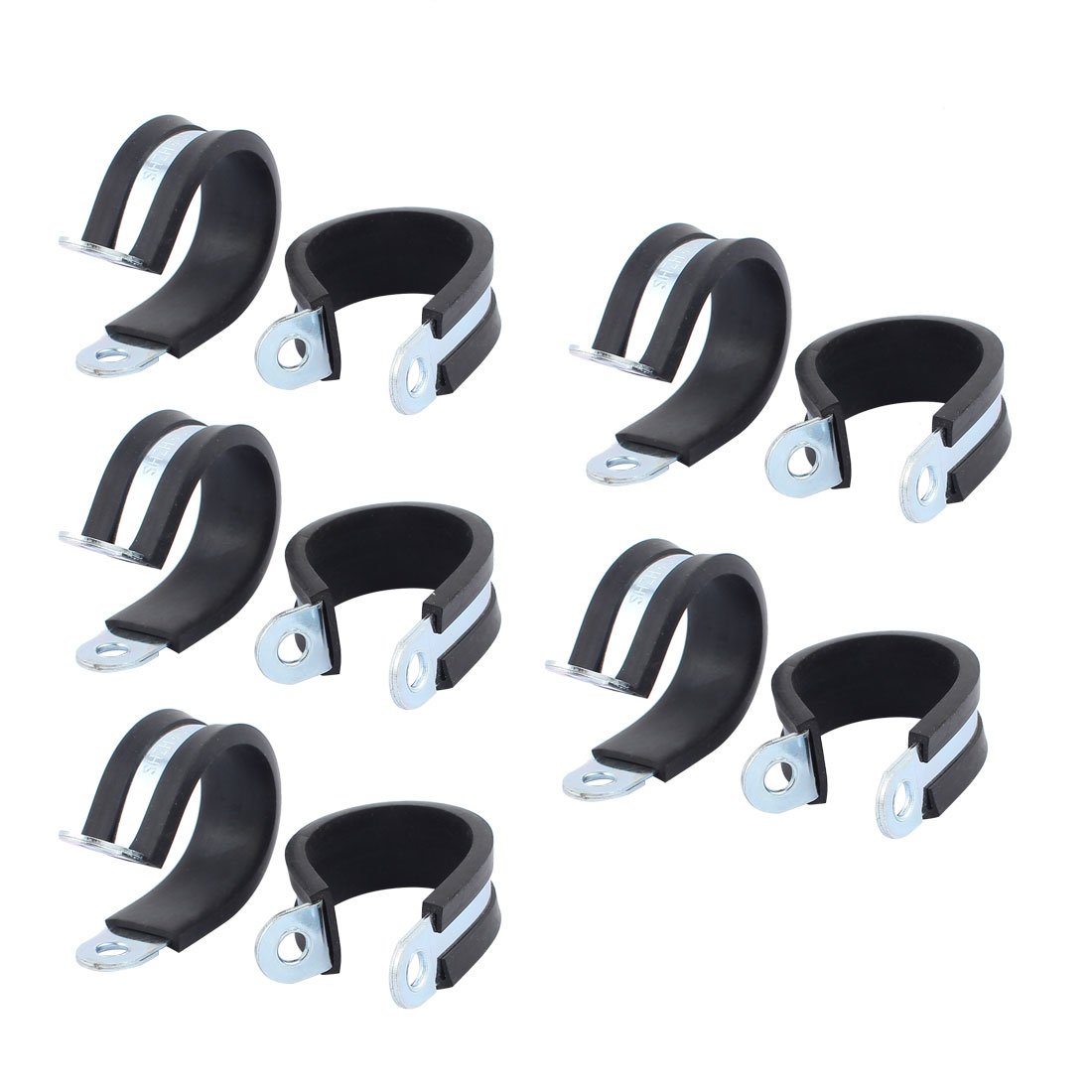 Sourcingmap 15 Mm Diamètre En Caoutchouc Epdm Bordée, Forme R Zingué